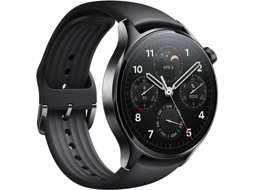 [OUTLET] - Xiaomi Watch S1 Pro - 46 mm - sølv - smart ur med rem - TPU - sort - håndledsstørrelse: 140-210 mm - display 1.47