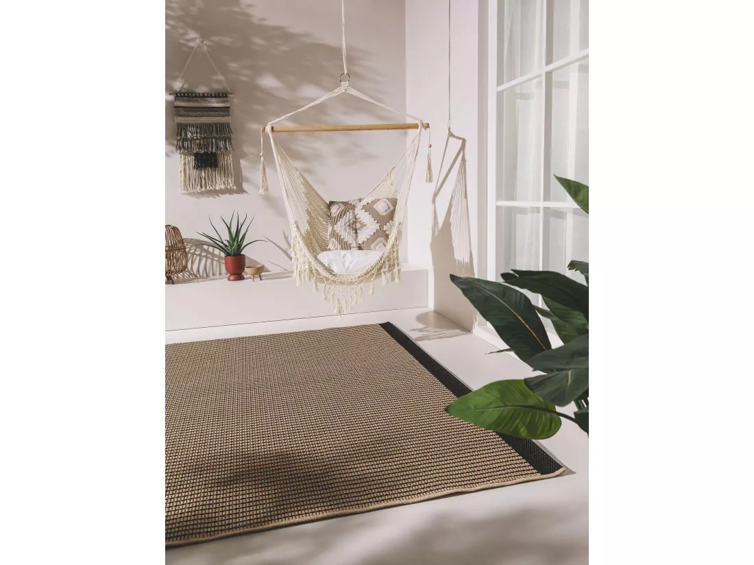 Tapis d'extérieur & intérieur Naoto Beige/Noir 120x170 cm