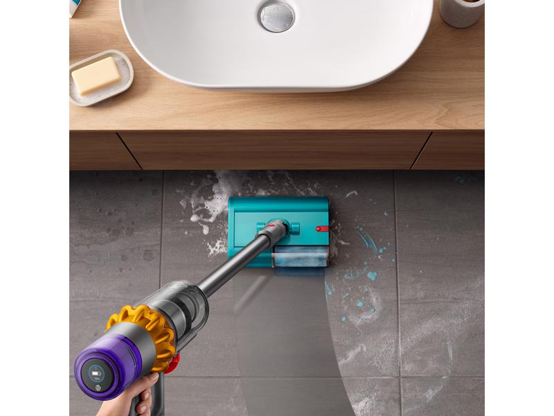 Dyson Akku-Hand- und Stielsauger V15 s Detect Submarine Kabelloser Staubsauger mit Lichtstrahl-Stauberkennung und Display-Anzeige