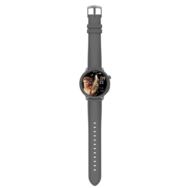 Smartwatch med puls-, blodtryks- og iltovervågning i blodet Hvid