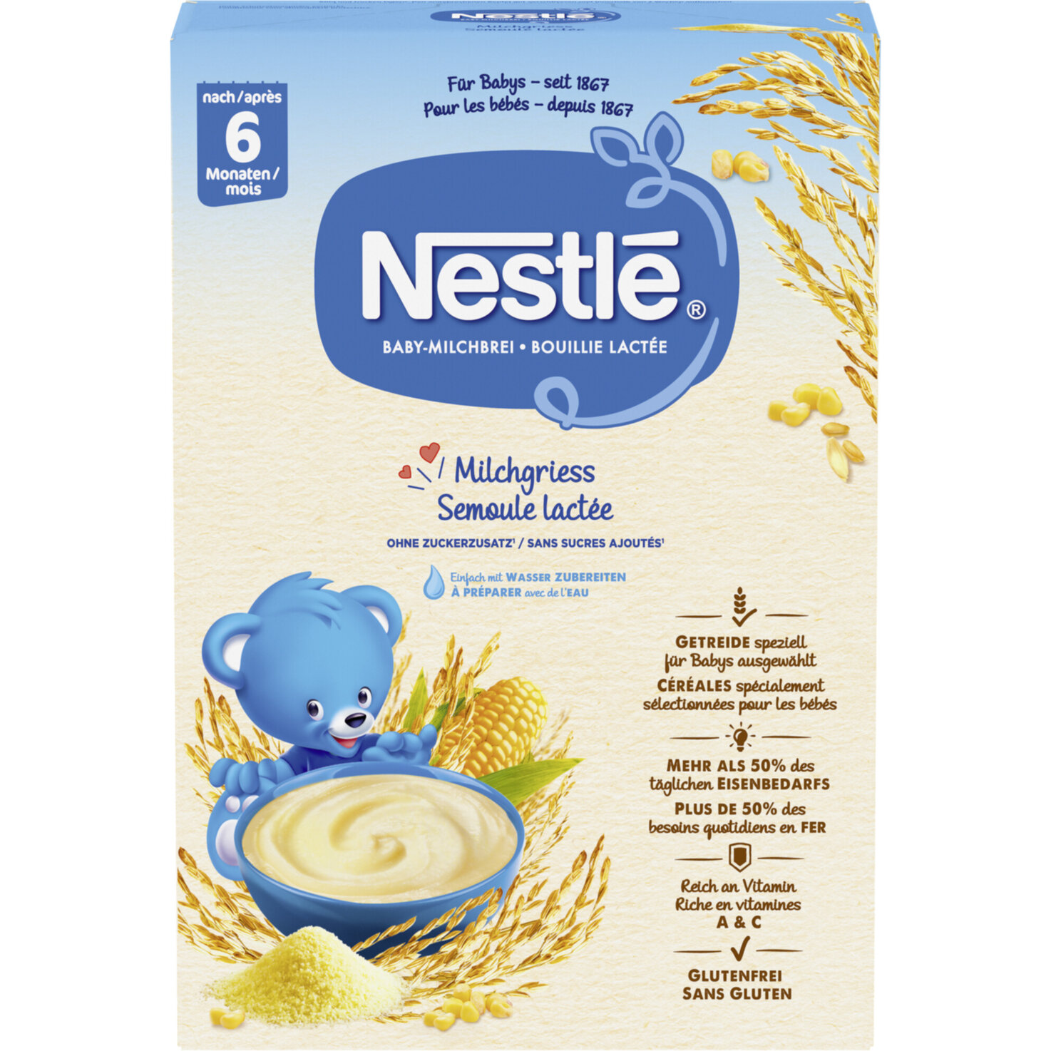 Nestlé Milchgriess für Babys, nach 6 Monaten