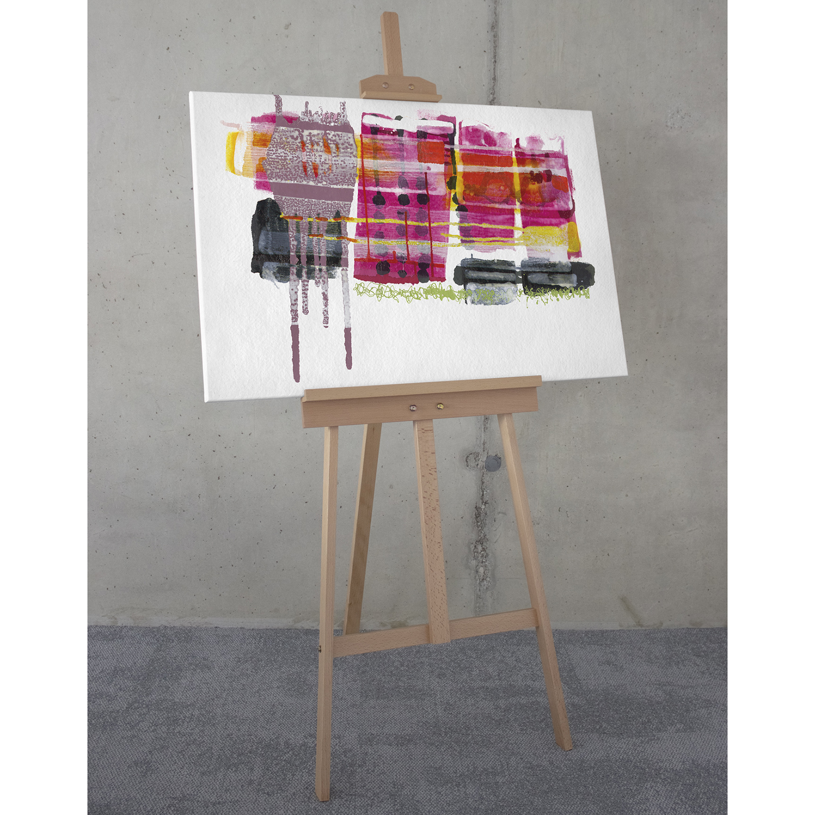 Keilrahmenbild RUBY PINK - bunt - 60x90 cm