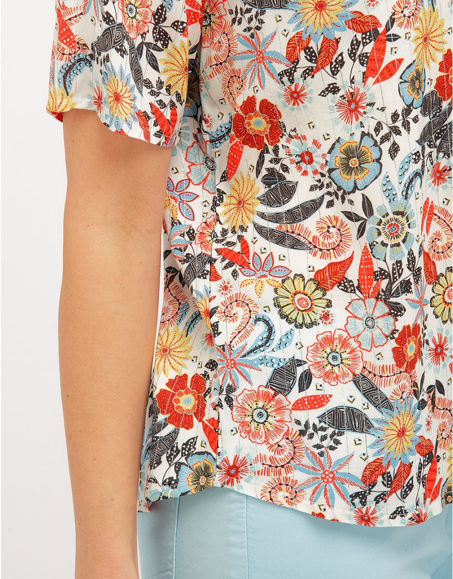 Blouse féminine fleurie