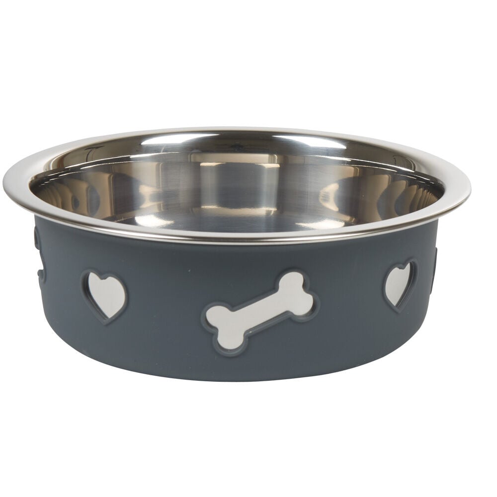 Gamelle pour chien gris