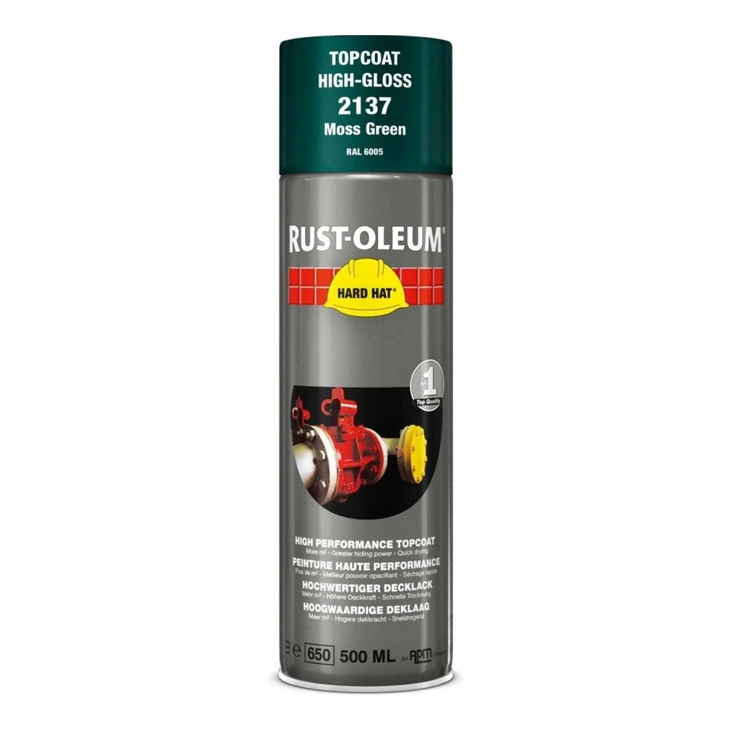Rust-Oleum Hard Hat 2137 - RAL 6005 mosgroen - 0,5L