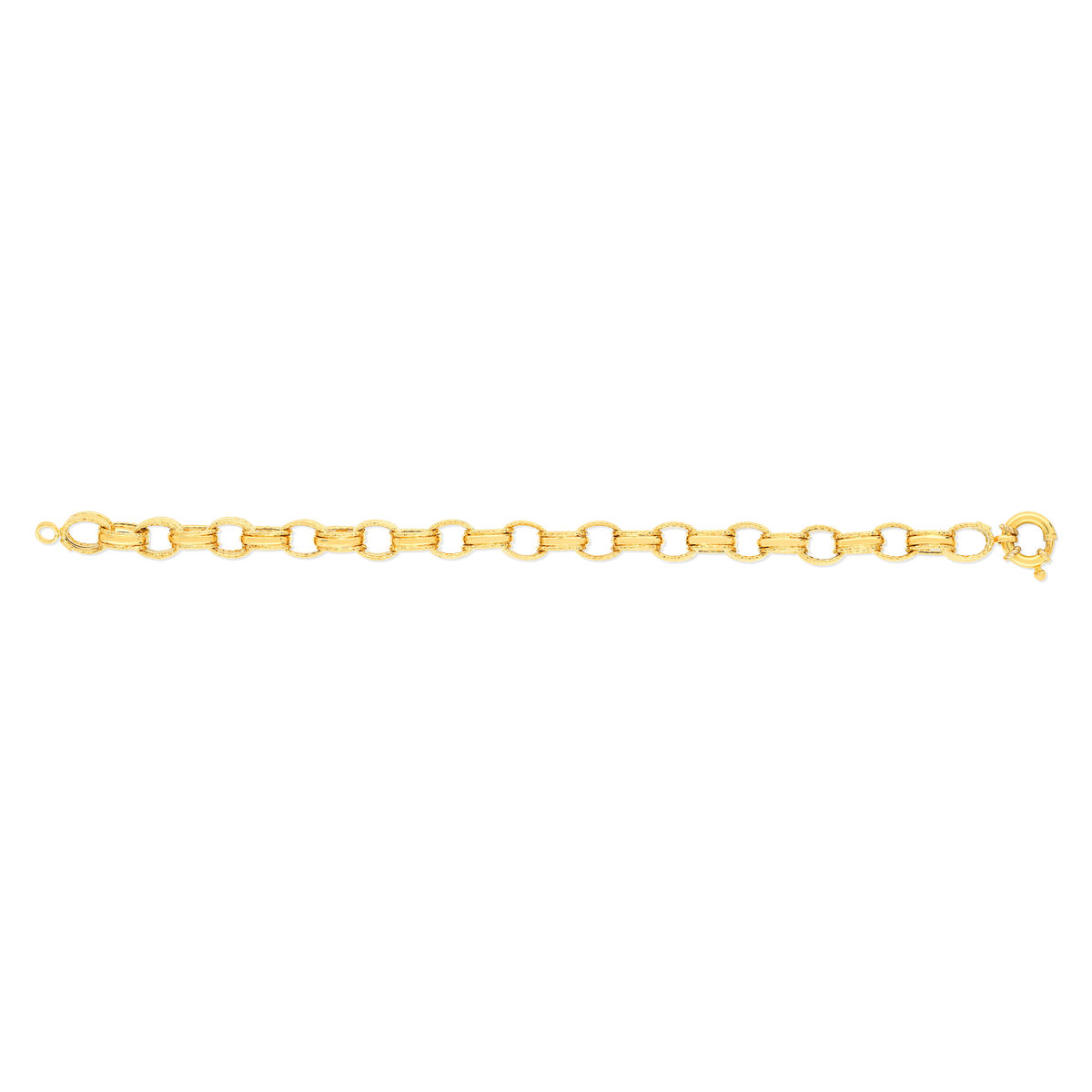 Bracelet or jaune 750 19 cm