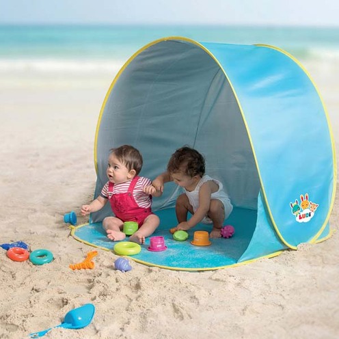 Tente de Plage Anti-UV Bleue - LUDI