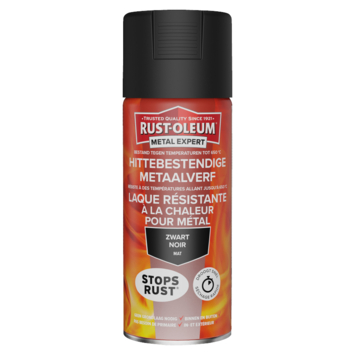 Rust-Oleum hittebestendige metaalverf zwart 400 ml