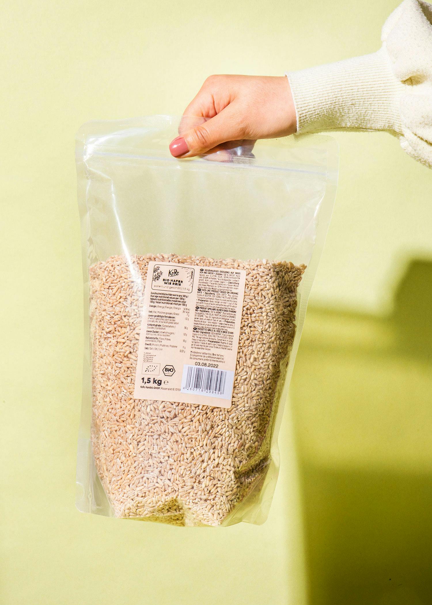 Bio Hafer wie Reis 1,5 kg