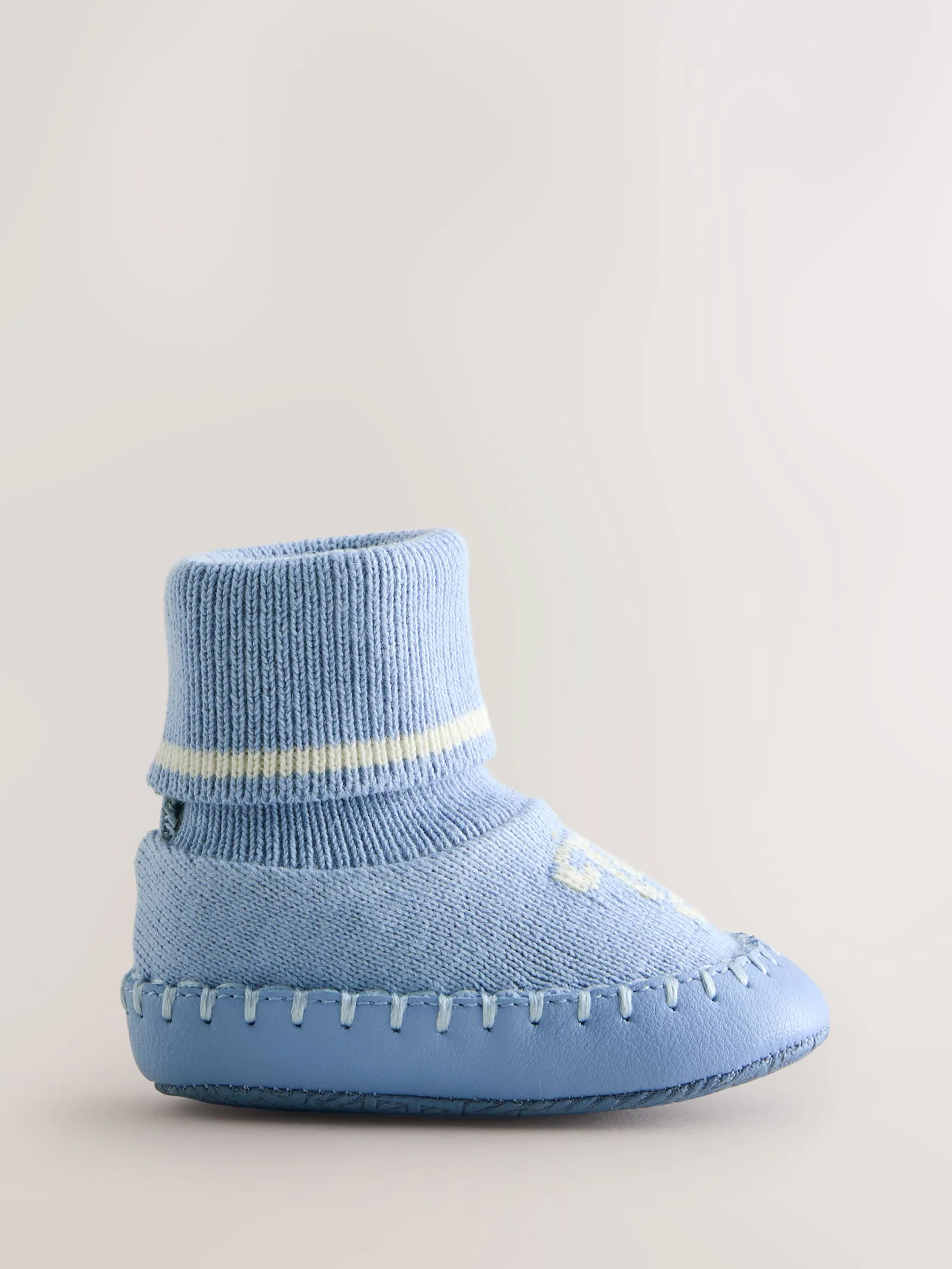 Blauw - Baker by Ted Baker Baby Boys Knitted Booties