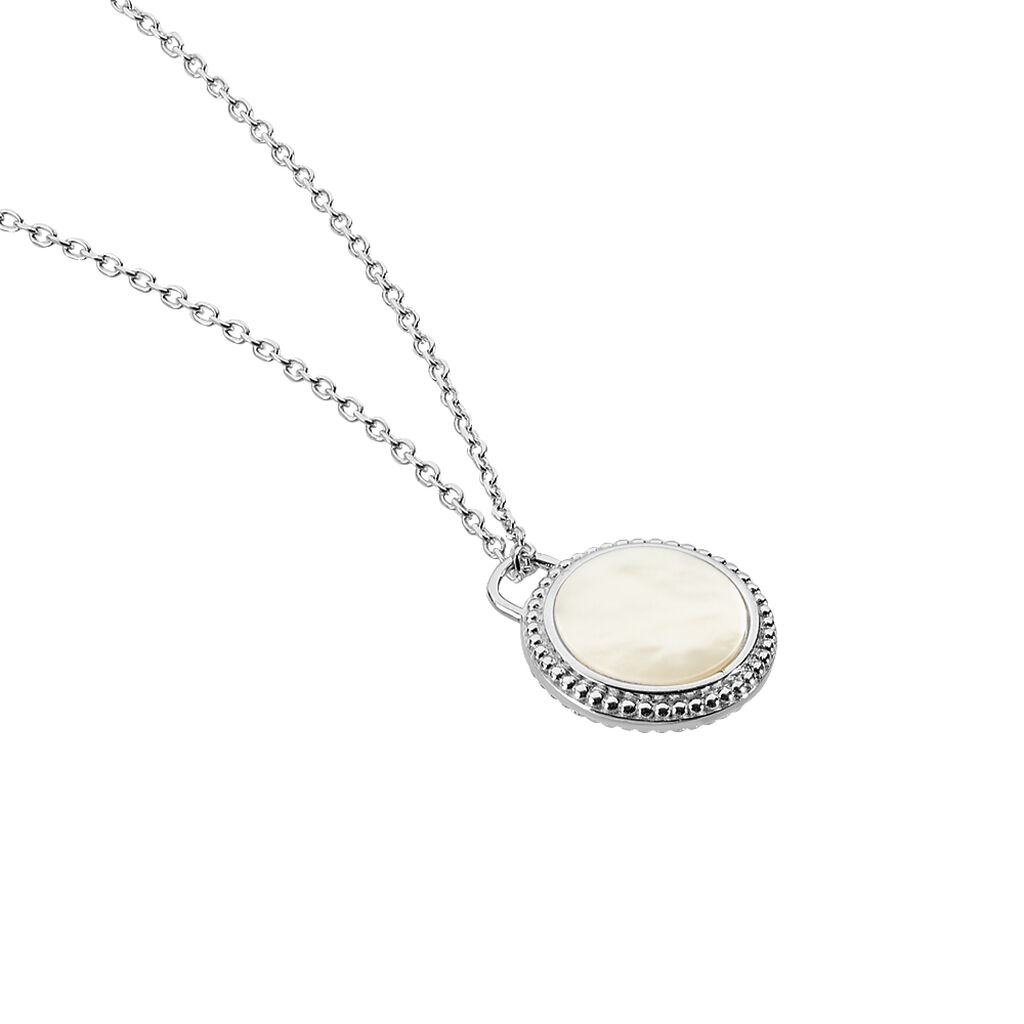 Collier Laetizia Celine Argent Blanc Nacre