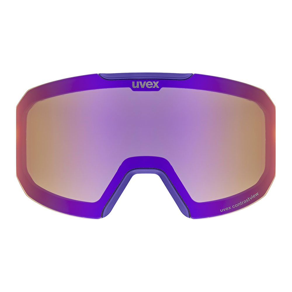 Uvex EVIDNT ATTRACT - Masque ski + écran supplémentaire ruby/mirror ruby