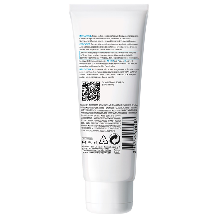 Lipikar baume AP+M relipidant 75ml