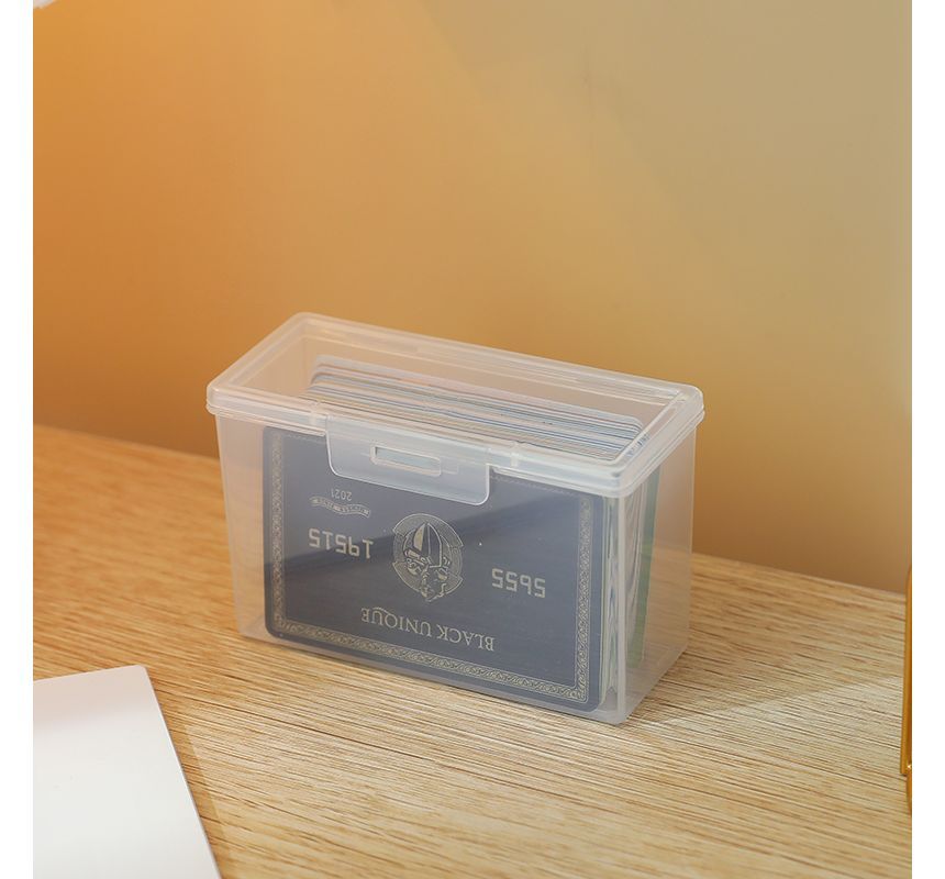 Sabam - Transparante plastic kaartopbergdoos / set