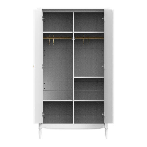 Armoire 2 portes LAFAYETTE Neige - THEO