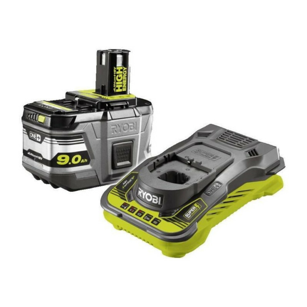 1 batterie lithium+ 18v - 9,0 ah high energy et 1 chargeur ultra rapide 5,0 a