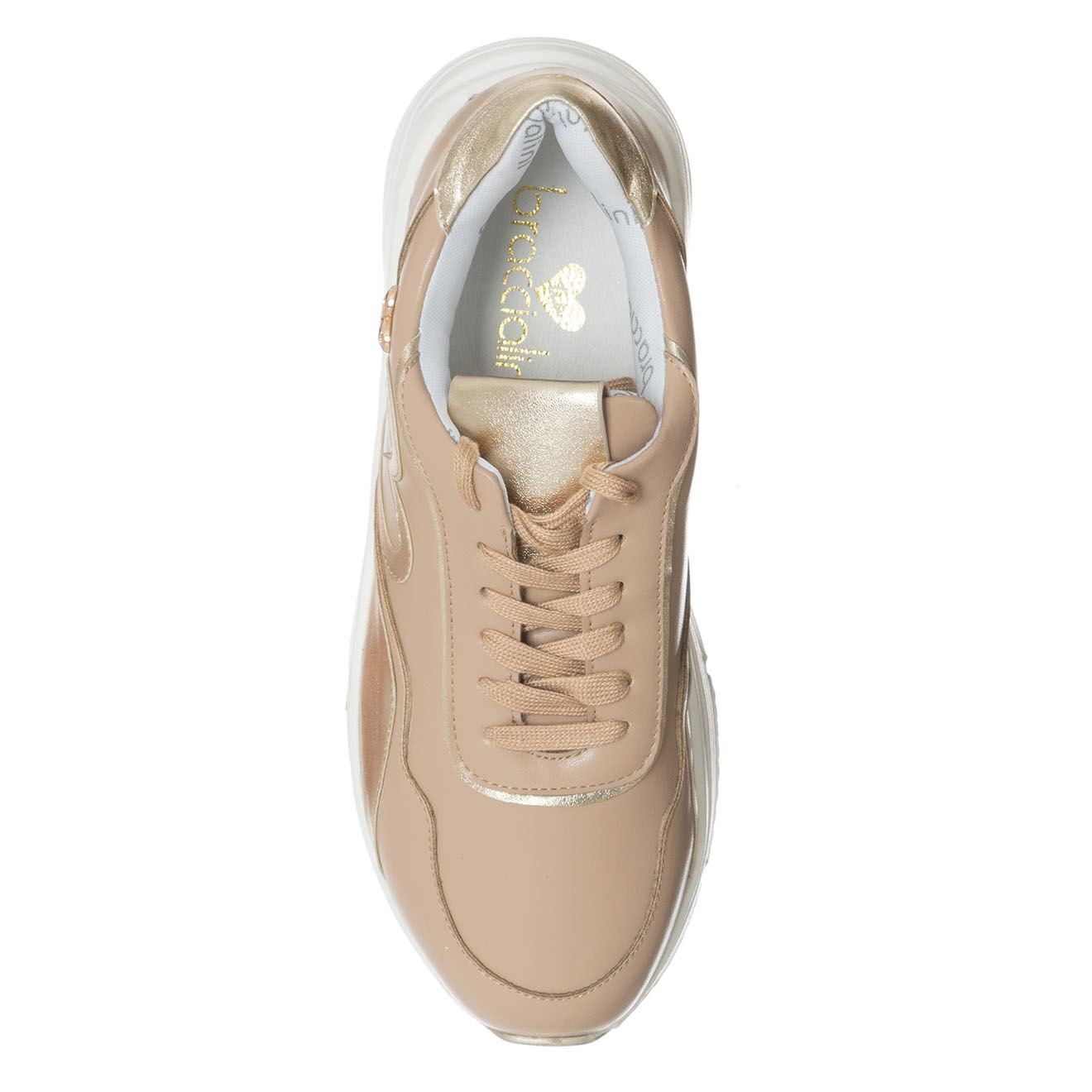 Tua By Braccialini Sneakers en Cuir Koda beiges