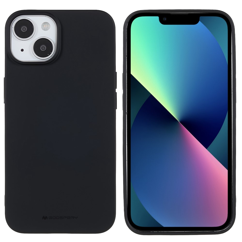 Mercury Goospery - iPhone 14 Gummi Case Hülle - Schwarz (Matt)