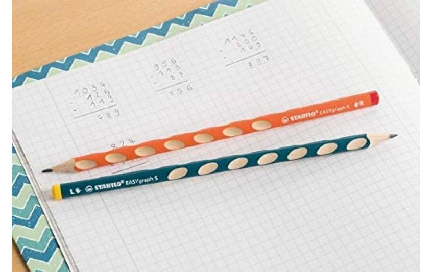 Bleistift EASYgraph S für Linkshänder, BlauErgonomisches Bleistift