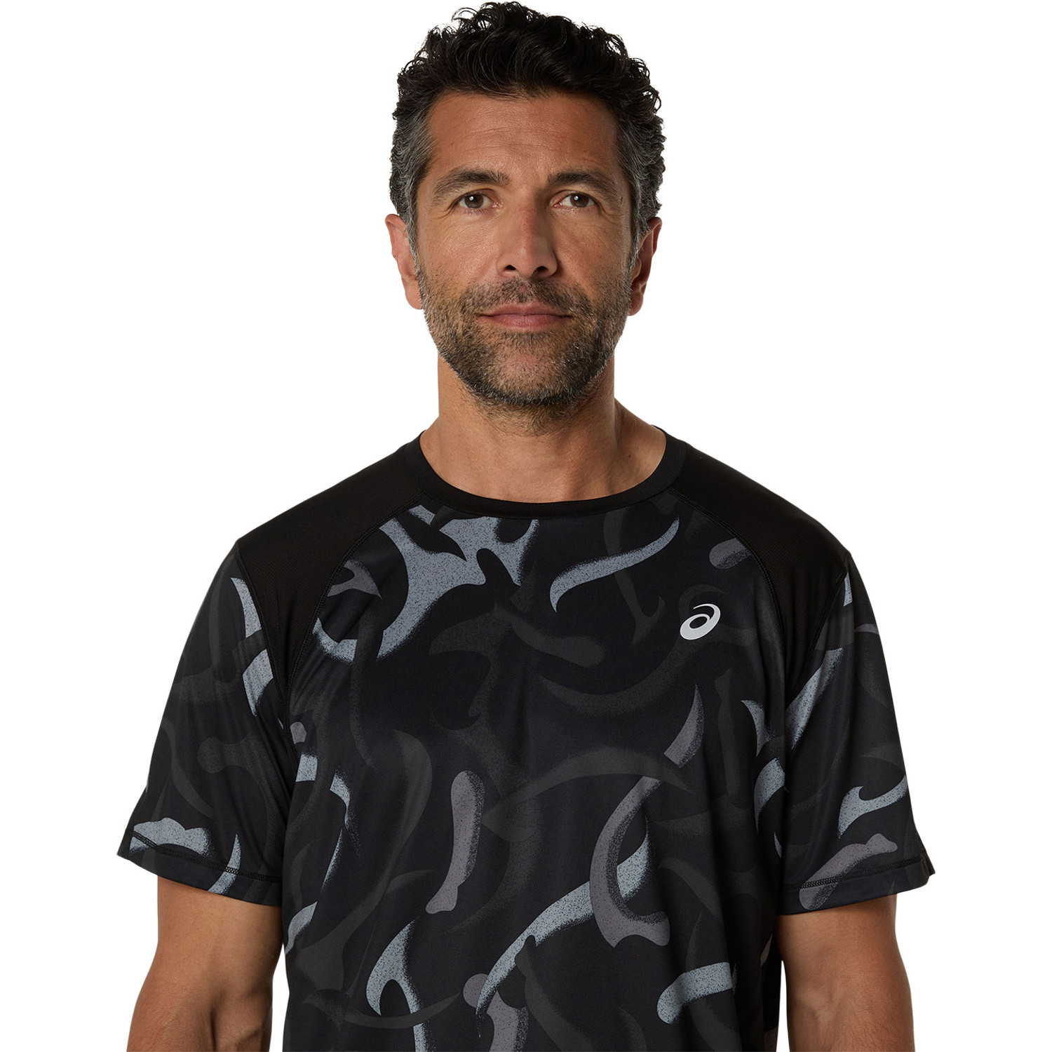 ASICS Road All Over Print T-Shirt Heren