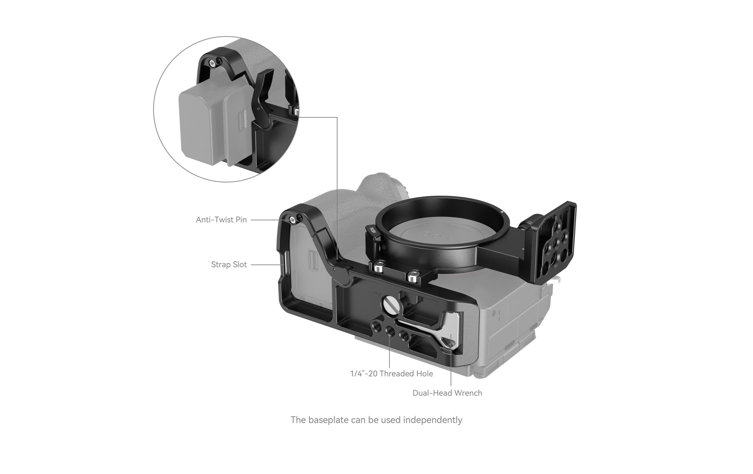 Montageplatte Drehbares Horizontal-Vertikal KitDrehbares Montageplatten-Kit für Sony A7R V / A7 IV / A7S III / A7R IV