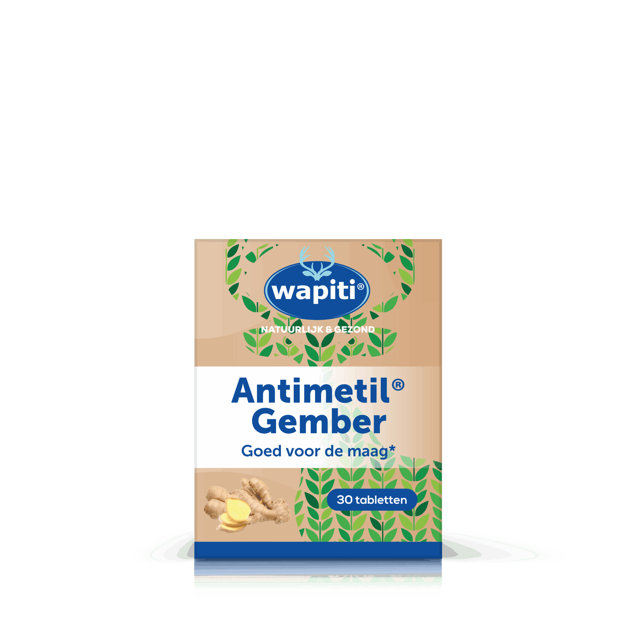 Wapiti Antimetil gember (30 tabletten)