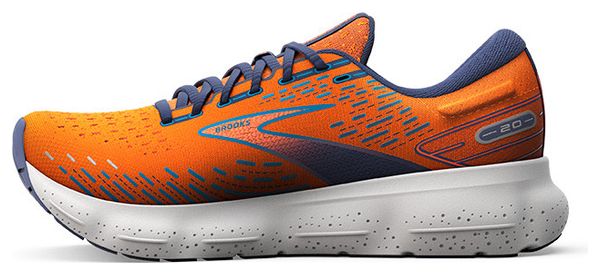 Chaussures Running Brooks Glycerin 20 Orange Bleu Homme