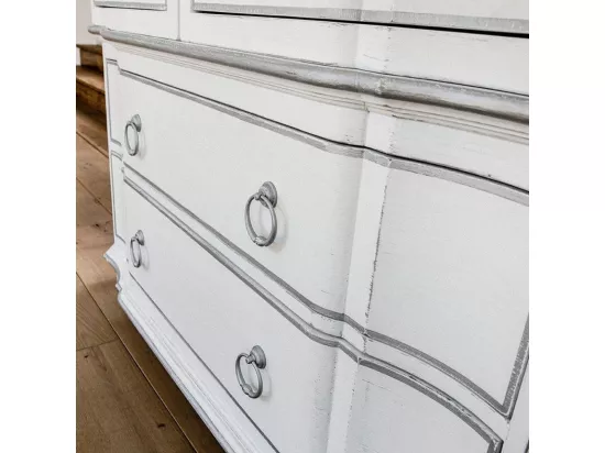 Commode 3 tiroirs Bois-MDF Blanc - Monceau Interior's