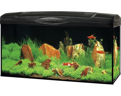 Aquarium Marina Complete 54 incl. LED-verlichting 10 W, filter, verwarming, zwart