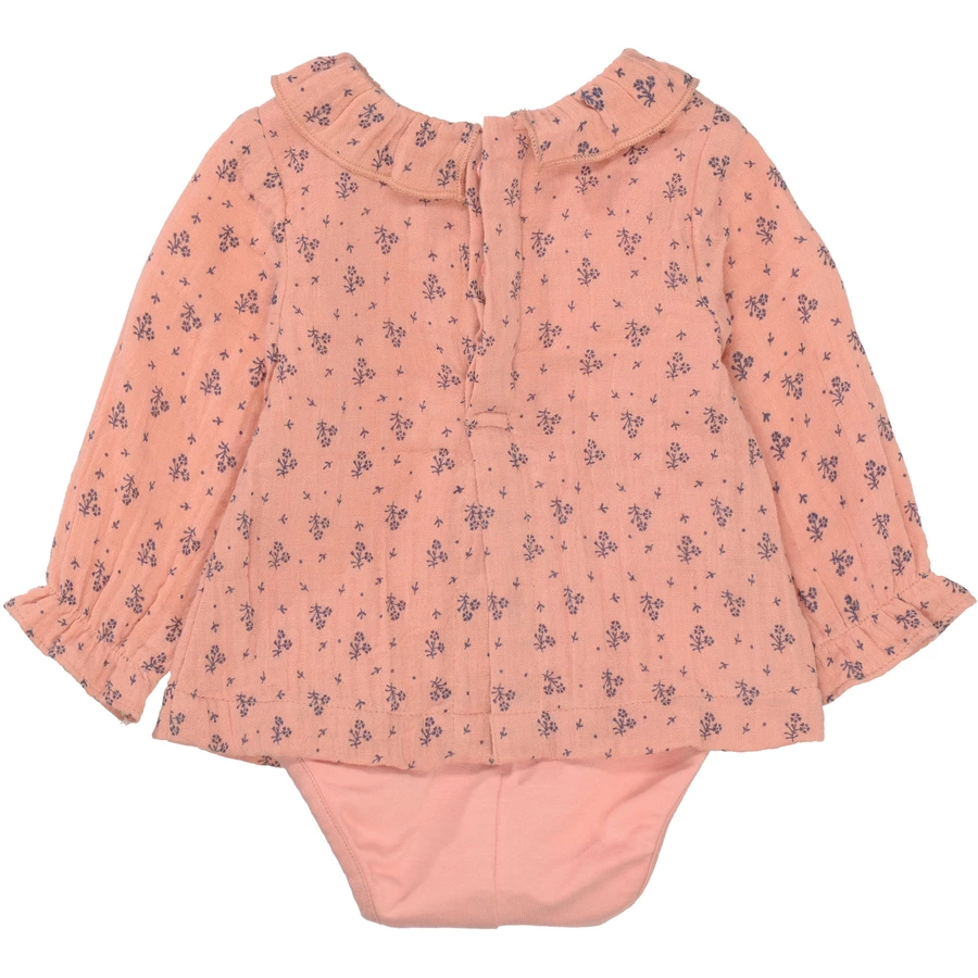STACCATO Bluse+Body soft rose gemustert