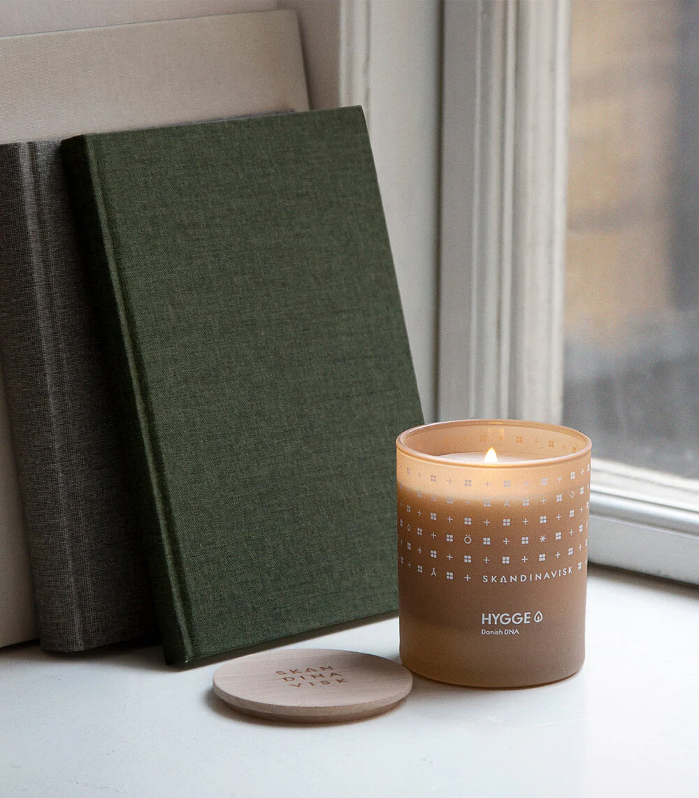 Skandinavisk  Hygge duftlys, 200g. - Camel brown