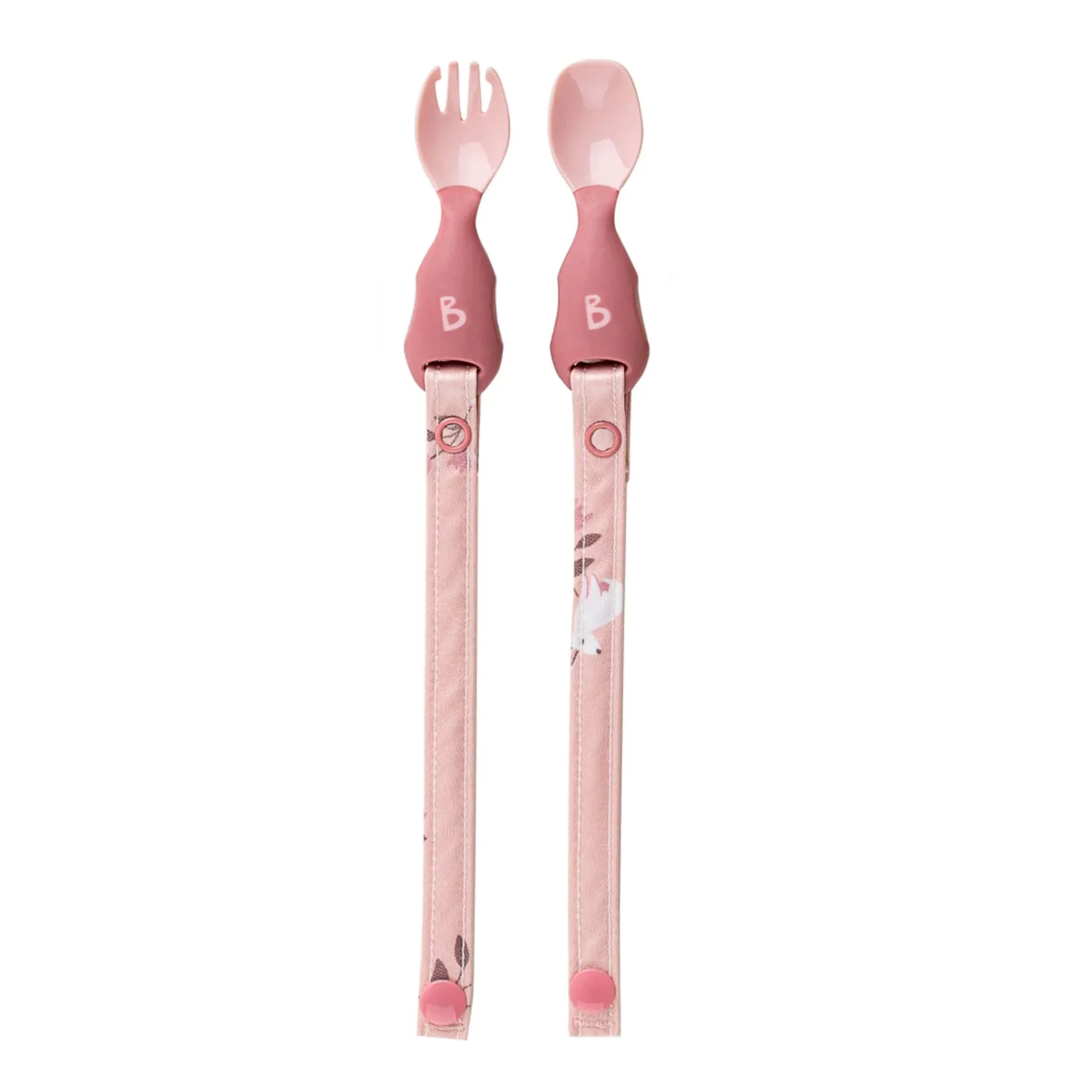 Bibado Ustensiles Attachables Paquet de 2 - Rose Blush