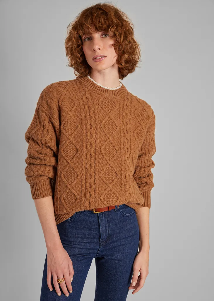 Pull torsadé en laine recyclée L'Exception Paris