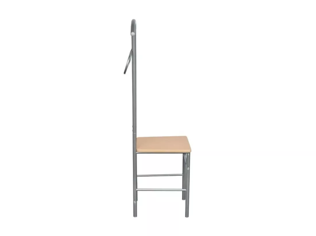 Chaise valet de nuit bois et métal design unique (lot de 2)