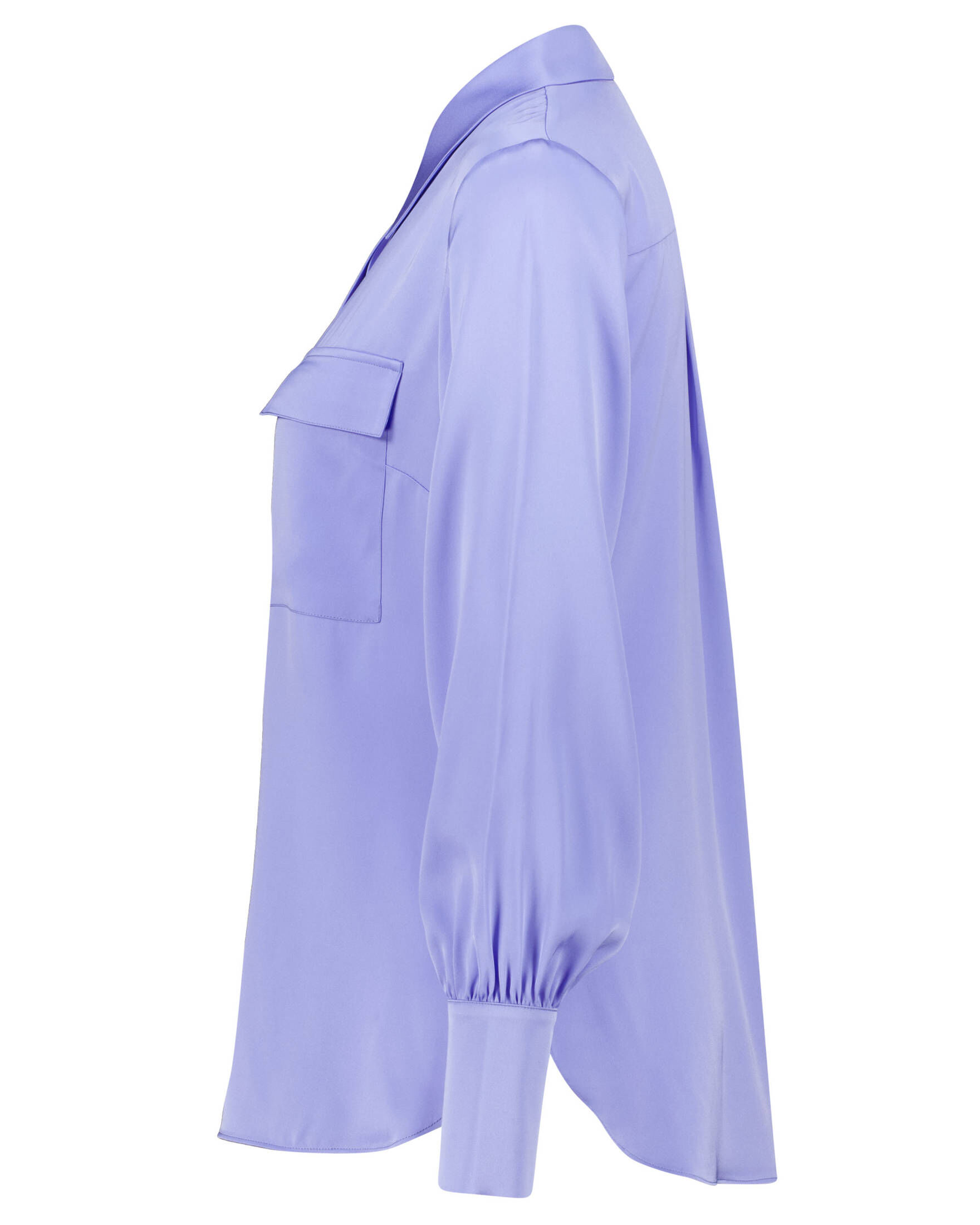 IVI Collection| Damen Bluse aus Stretchseide SOLID SILK