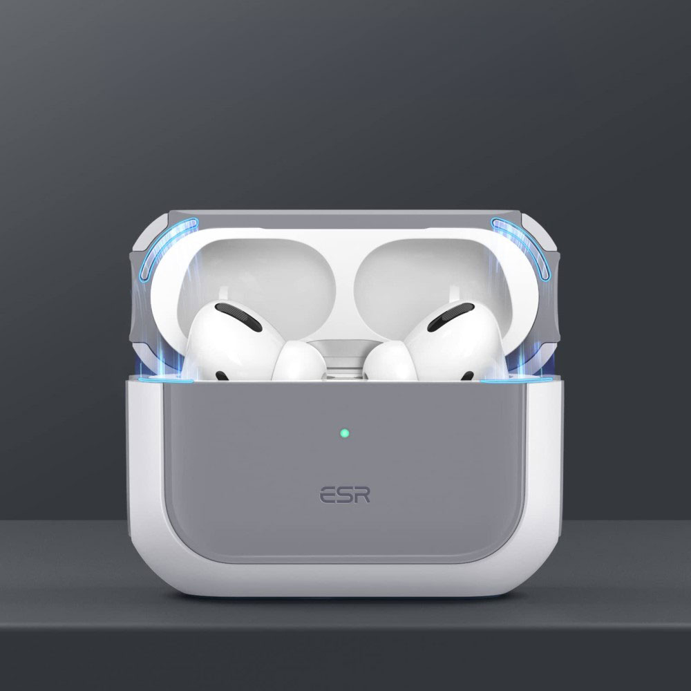 AirPods Pro 2 / AirPods Pro Orbit Hybrid Series MagSafe Hybrid Hülle mit Handschlaufe - Grau / Weiss