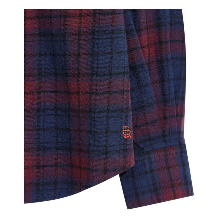 Bellerose Chemise Manches Longues Peio Carreaux | Bleu marine