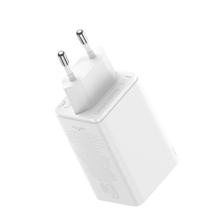 (65W) 2x USB A / 2x USB C GaN6 Ladegerät Netzteil - Weiss