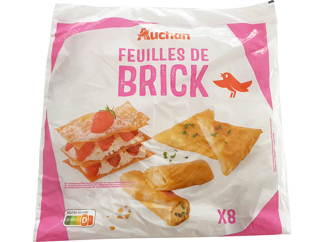 MASSA BRICK AUCHAN EM FOLHAS 136G