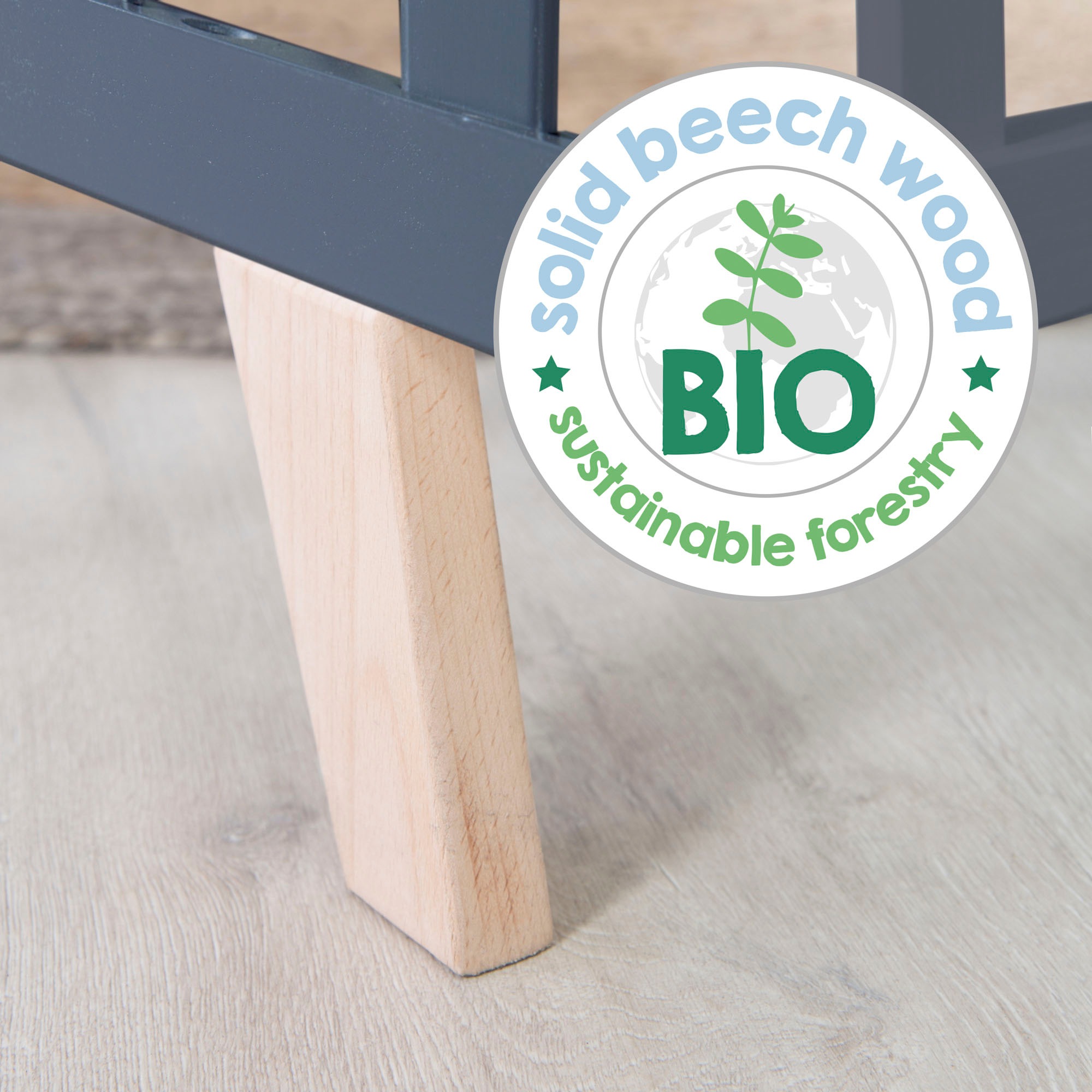 roba® Laufgitter »Luxe, grau, 75x100 cm« bis 15 kg mit Laufgittereinlage Greyish gesteppt