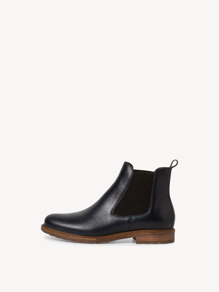 Leren Chelseaboot - blauw