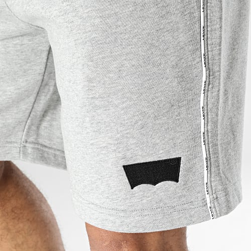 Short Jogging Graphic Piping A5246 Gris Chiné