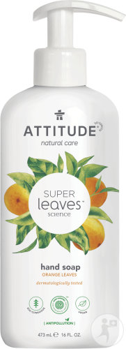 Attitude Super Leaves Savon Pour Mains Feuilles D'Oranger Flacon-Pompe 473ml