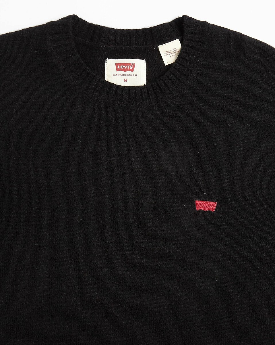 Suéter de gola redonda em lã mista Levi's Housemark