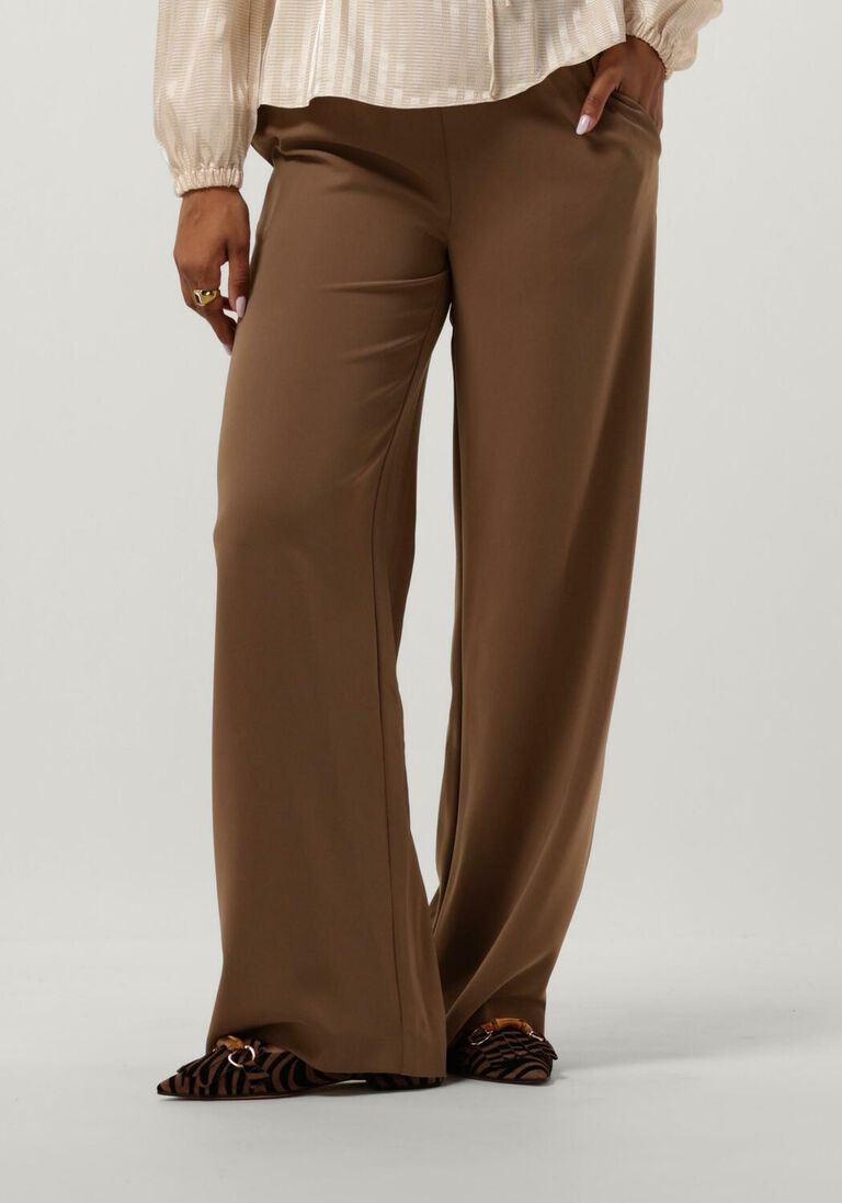 ANOTHER LABEL bruine another label wijde broek izzy pants