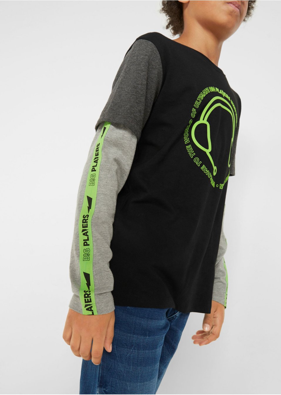 T-shirt garçon double épaisseur