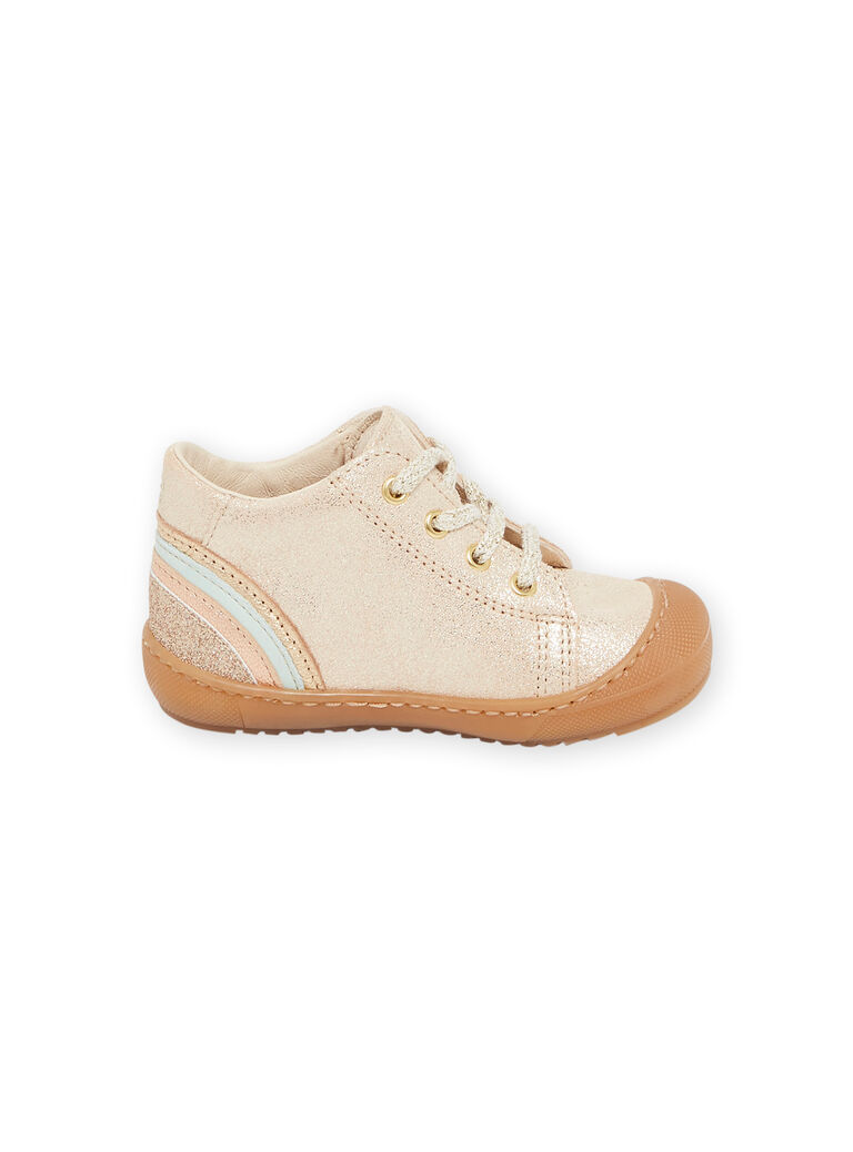 Botillons dorés en cuir