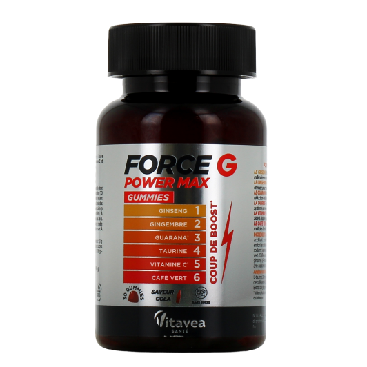 Nutrisanté gummies Force G Power Max - Effet coup de boost immédiat
