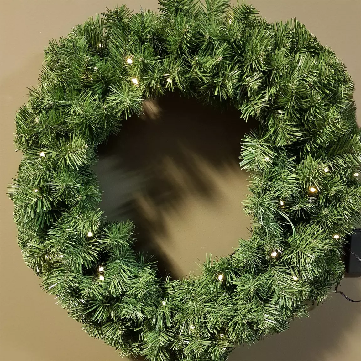Couronne de Noël lumineuse clignotante (D60 cm) Royal Multicolore