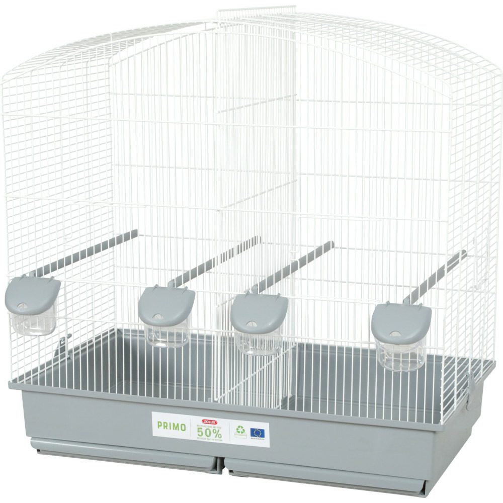 Cage familly blanche gris 70 x 40 x 70cm de hauteur pour oiseaux